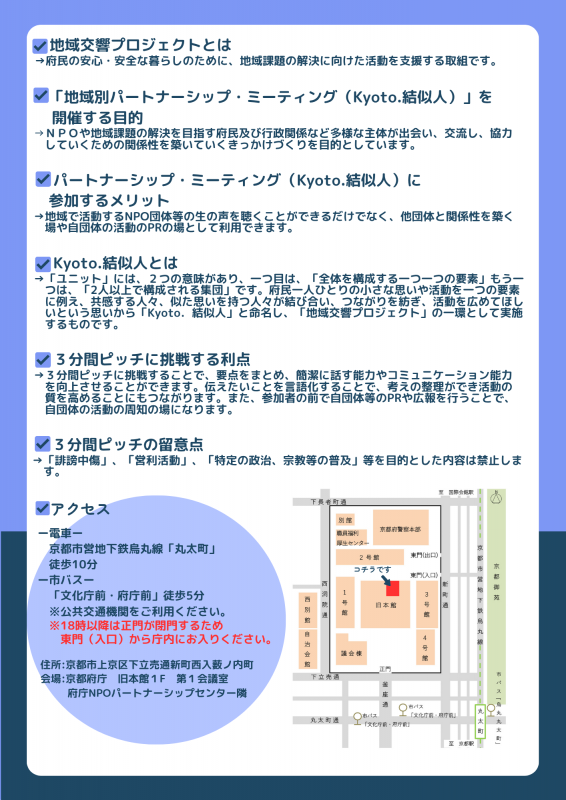 第2回Kyoto.結似人チラシ裏面