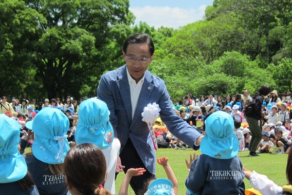 第63回京都府私立幼稚園園児大会（中央園児大会）に出席する知事