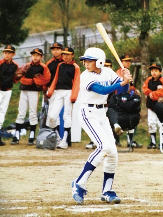 岩滝少年野球クラブ時代の糸井さん(ご本人提供)