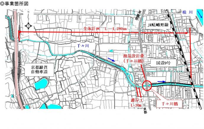 千々川事業位置図