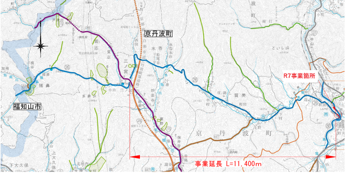 京丹波三和線位置図